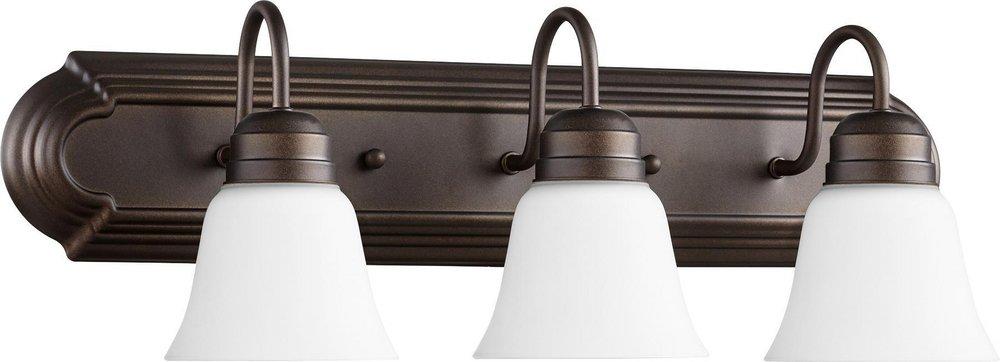 Quorum International Oiled Bronze 100W 3-Light Vanity Fixture 