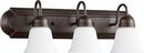 Quorum International Oiled Bronze 100W 3-Light Vanity Fixture 