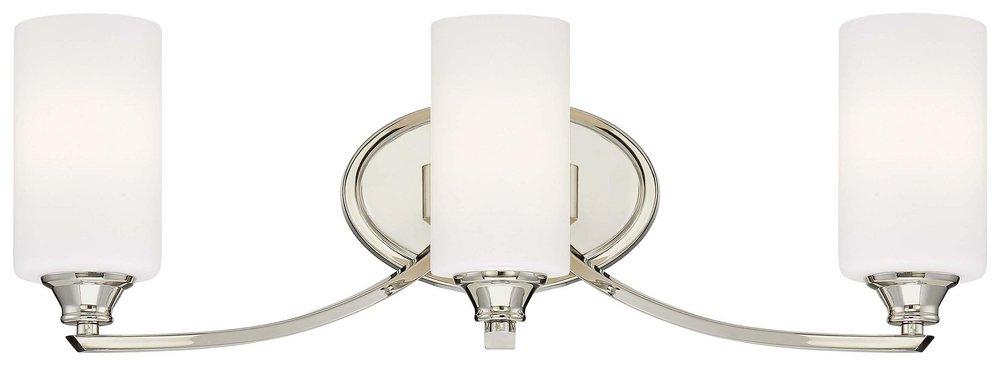 Minka Lavery Polished Nickel 3-Light 100W Bath Light 