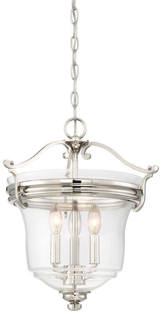 Minka Lavery Polished Nickel 60W 3-Light Halogen Pendant 