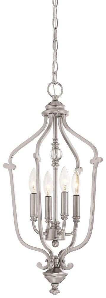 Minka Lavery Brushed Nickel 60W 4-Light Chandelier 