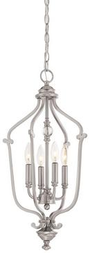 Minka Lavery Brushed Nickel 60W 4-Light Chandelier 