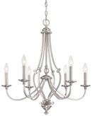 Minka Lavery Brushed Nickel 60W 6-Light Chandelier 