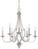 Minka Lavery Brushed Nickel 60W 6-Light Chandelier 