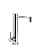 1.1 gpm Hot Water Only Filter Faucet with Straight Spout and Double Lever Handle in Satin Nickel