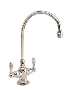 Two Handle Bar Faucet in Satin Gold