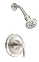 Shower Trim Only Kit with Single Lever Handle in Brushed Nickel