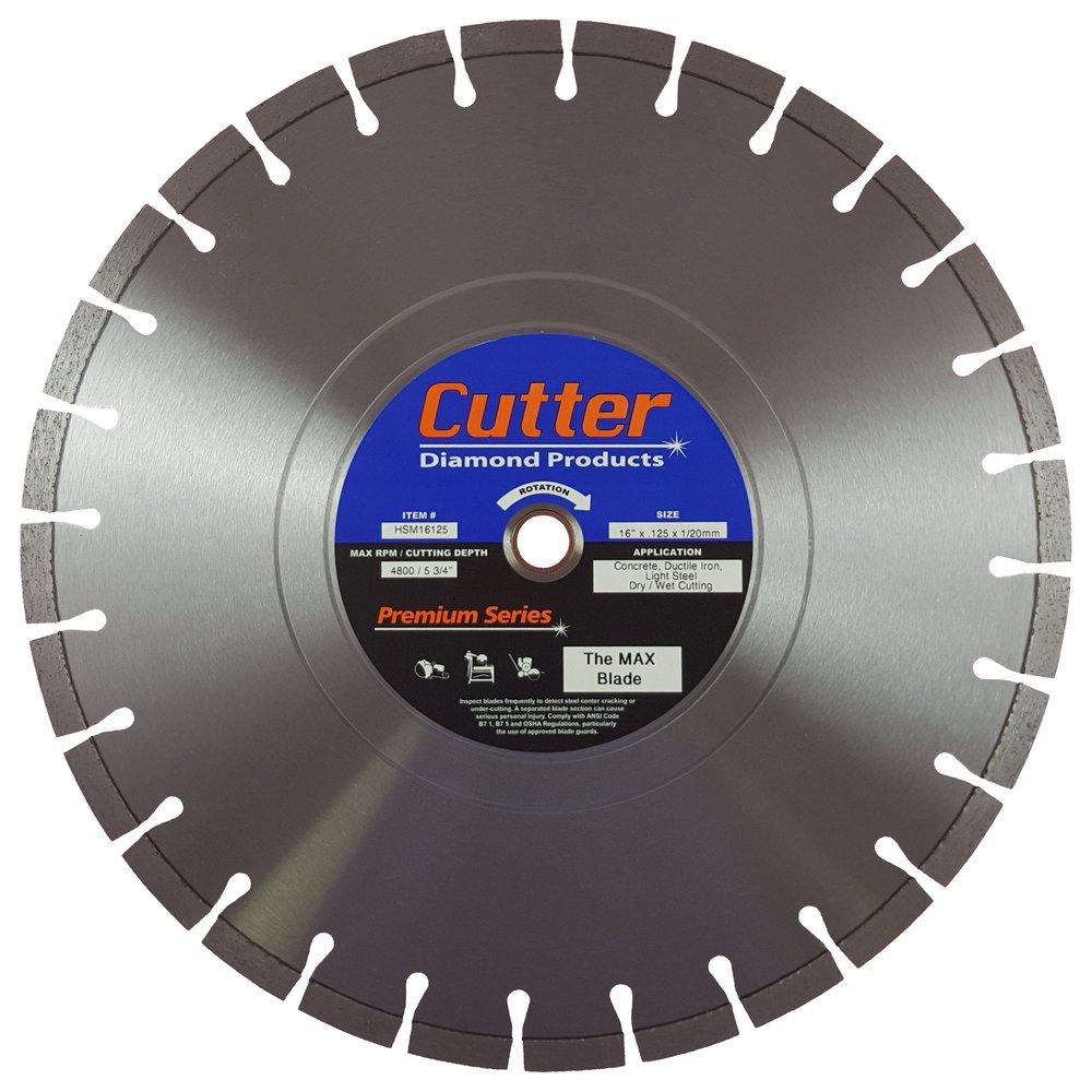 Cutter Diamond Products Concrete, Ductile Iron and Steel Circular Saw 