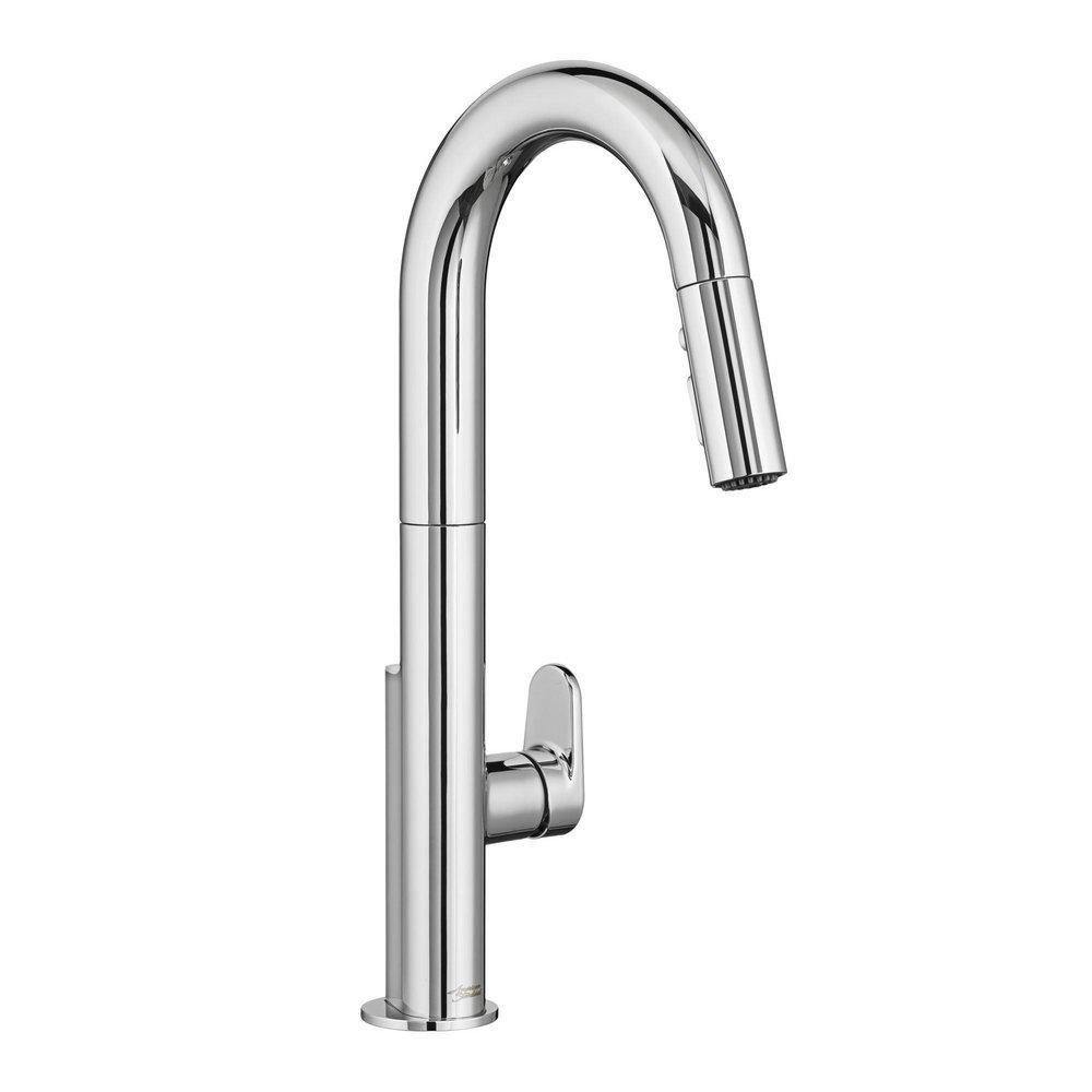 American Standard Polished Chrome Single Handle Pull Down Kitchen Faucet 