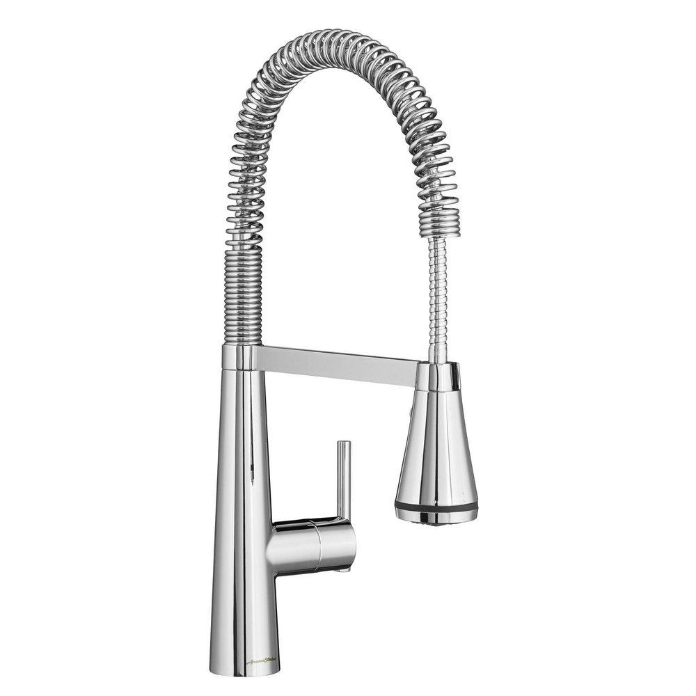 American Standard Polished Chrome Single Handle Pull Down Kitchen Faucet 