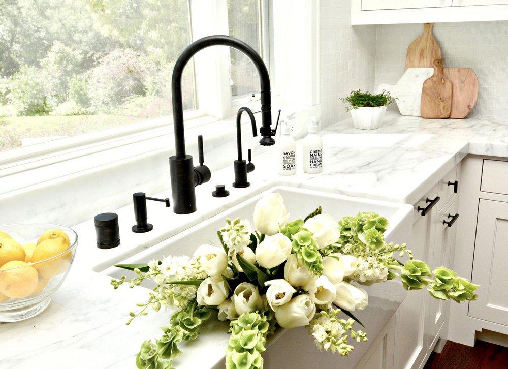 Waterstone Polished Nickel Single Handle Pull Down Kitchen Faucet 