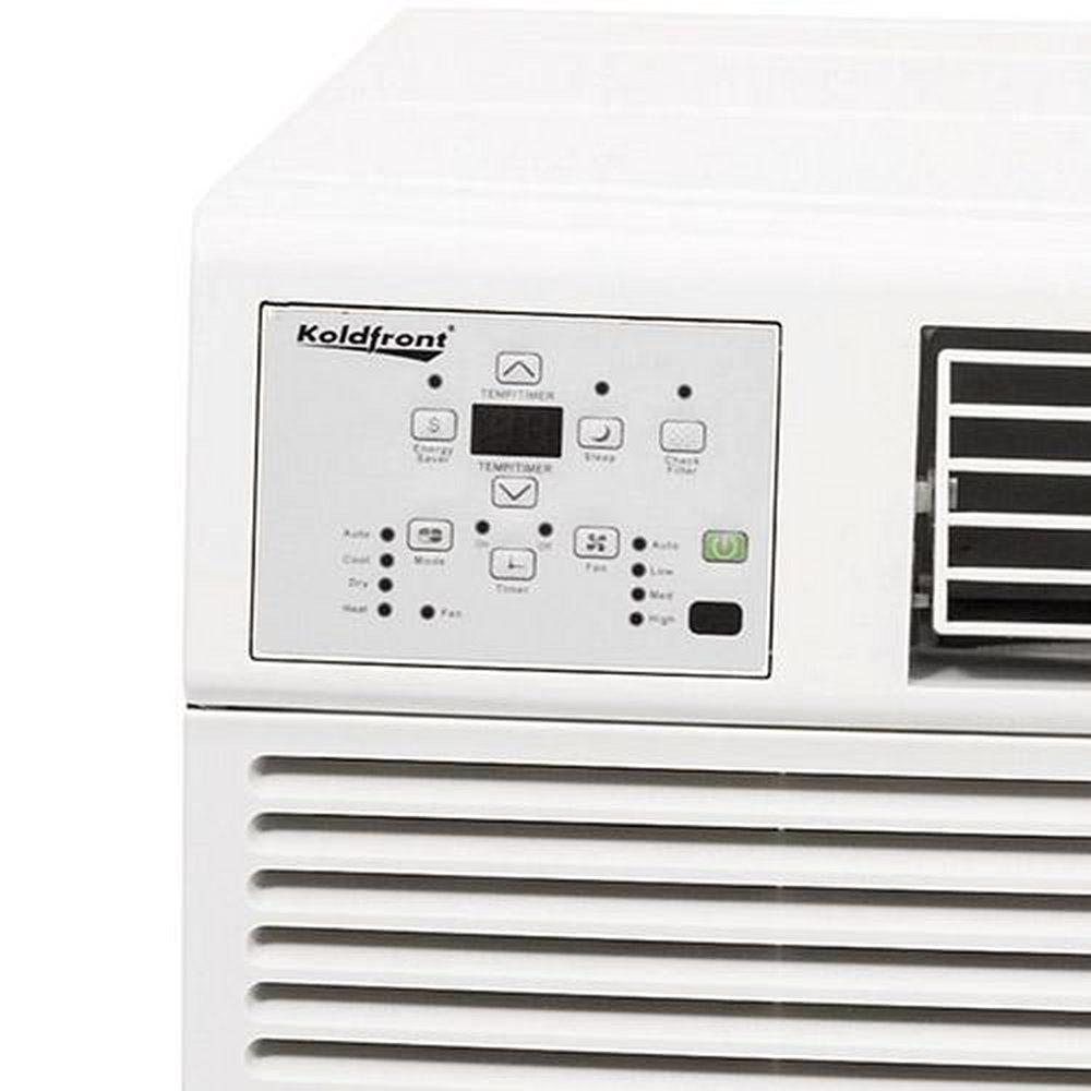 Koldfront White Window Air Conditioner with Supplemental Heat 