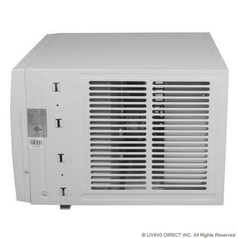 Koldfront White Window Air Conditioner with Supplemental Heat 