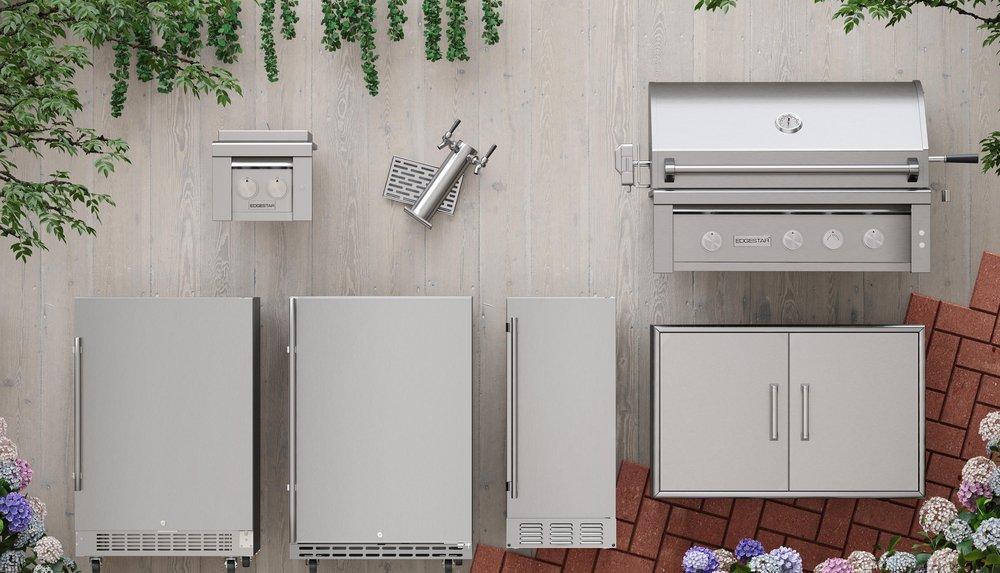 Edgestar Stainless Steel 23-7/16 in. 5.49 cu. ft. Beverage Cooler 