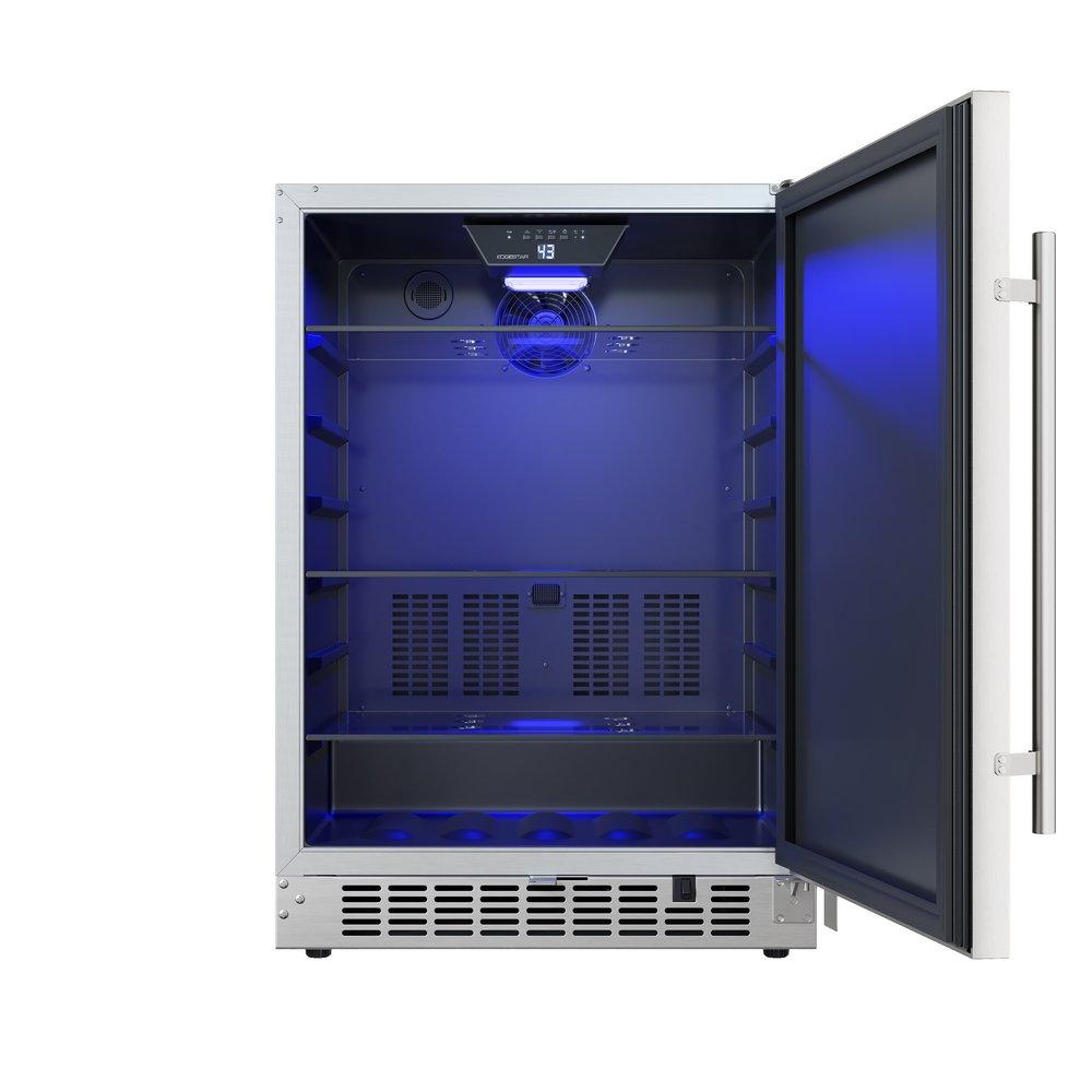 Edgestar Stainless Steel 23-7/16 in. 5.49 cu. ft. Beverage Cooler 