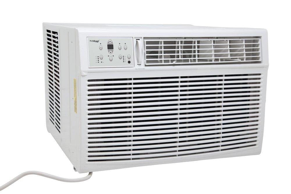 Koldfront White Window Air Conditioner with Supplemental Heat 