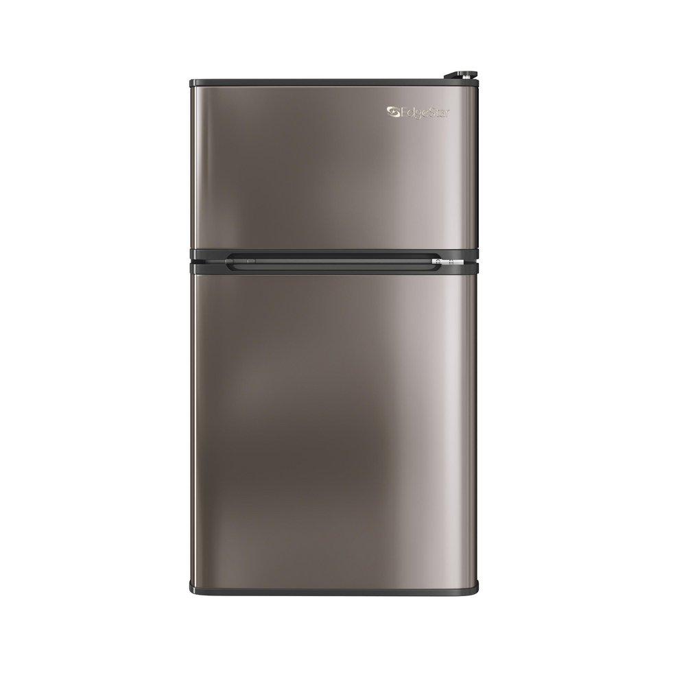 Edgestar Stainless Steel 18-11/16 in. 3.1 cu. ft. Top Mount Freezer Refrigerator 