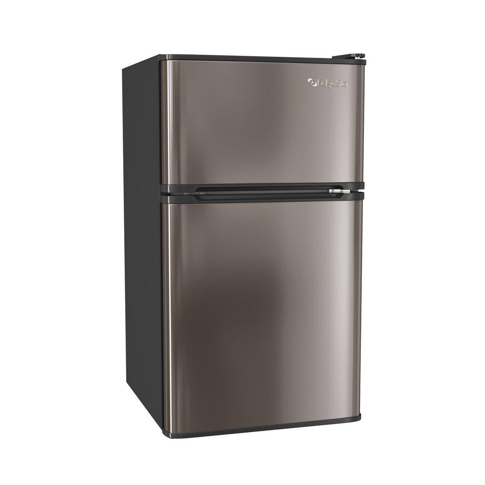 Edgestar Stainless Steel 18-11/16 in. 3.1 cu. ft. Top Mount Freezer Refrigerator 