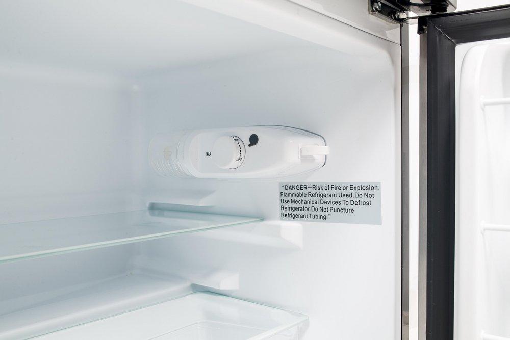 Edgestar Stainless Steel 18-11/16 in. 3.1 cu. ft. Top Mount Freezer Refrigerator 