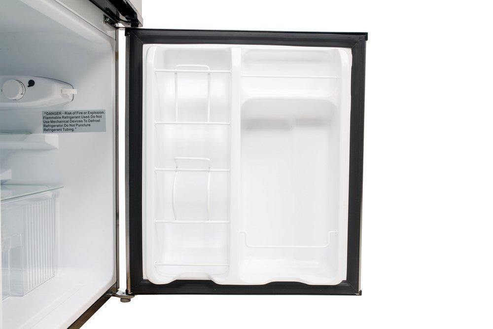 Edgestar Stainless Steel 18-11/16 in. 3.1 cu. ft. Top Mount Freezer Refrigerator 