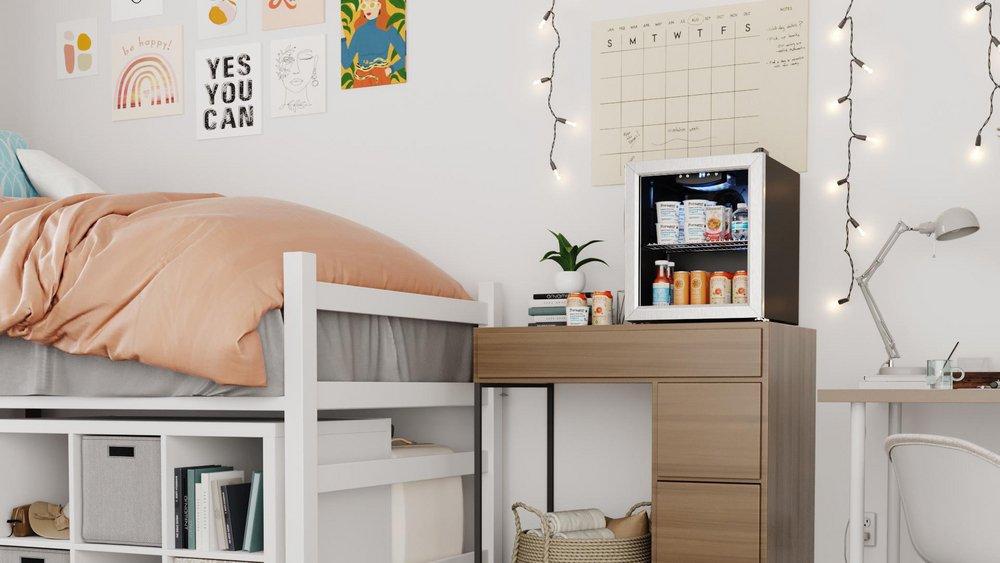 Edgestar Stainless Steel 18-11/16 in. 3.1 cu. ft. Top Mount Freezer Refrigerator 