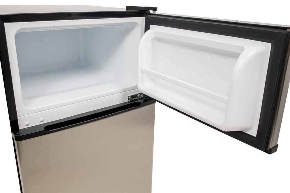 Edgestar Stainless Steel 18-11/16 in. 3.1 cu. ft. Top Mount Freezer Refrigerator 