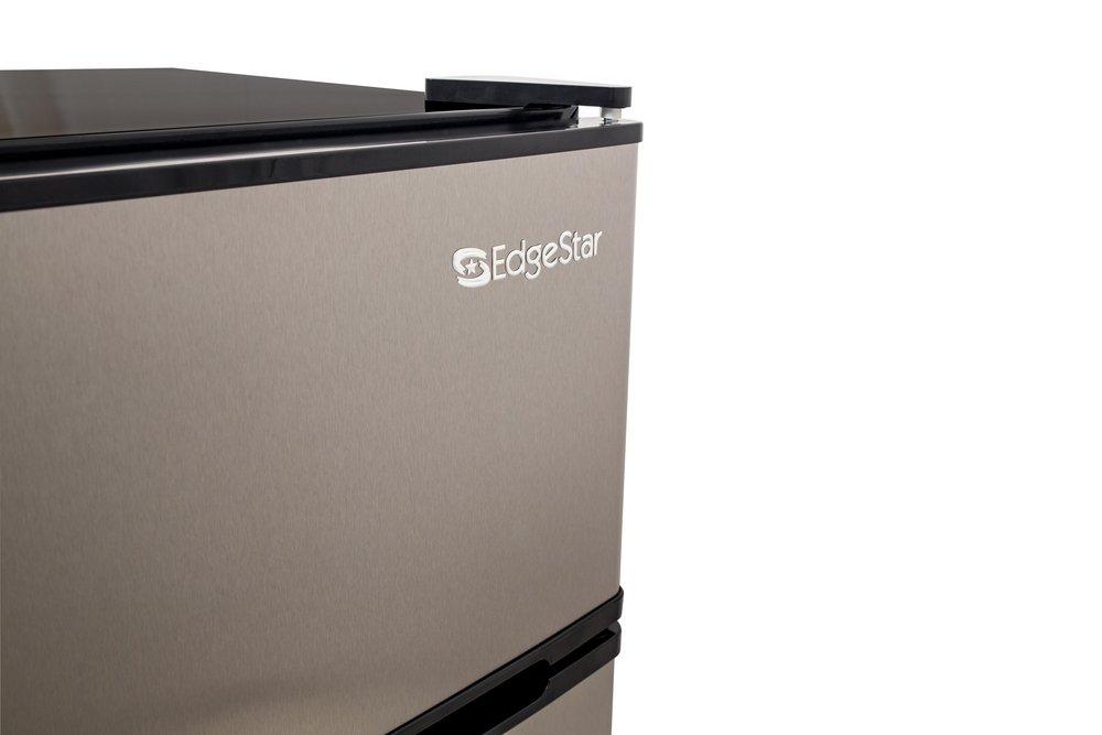 Edgestar Stainless Steel 18-11/16 in. 3.1 cu. ft. Top Mount Freezer Refrigerator 