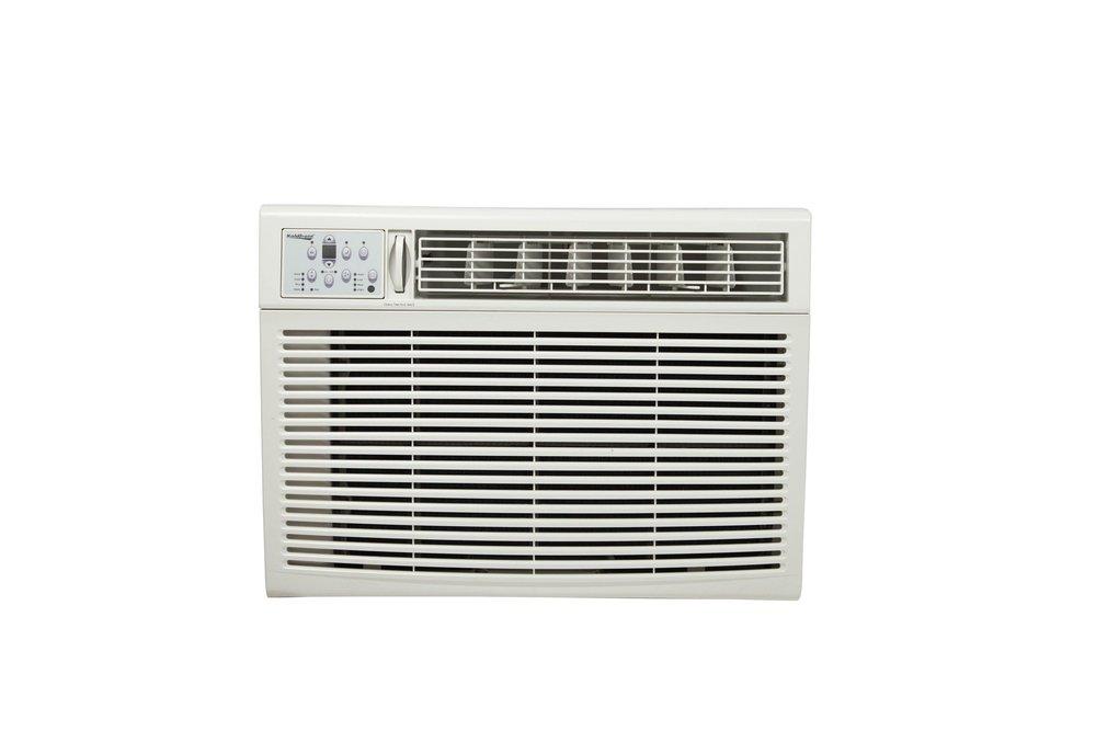 Koldfront White Window Air Conditioner with Supplemental Heat 