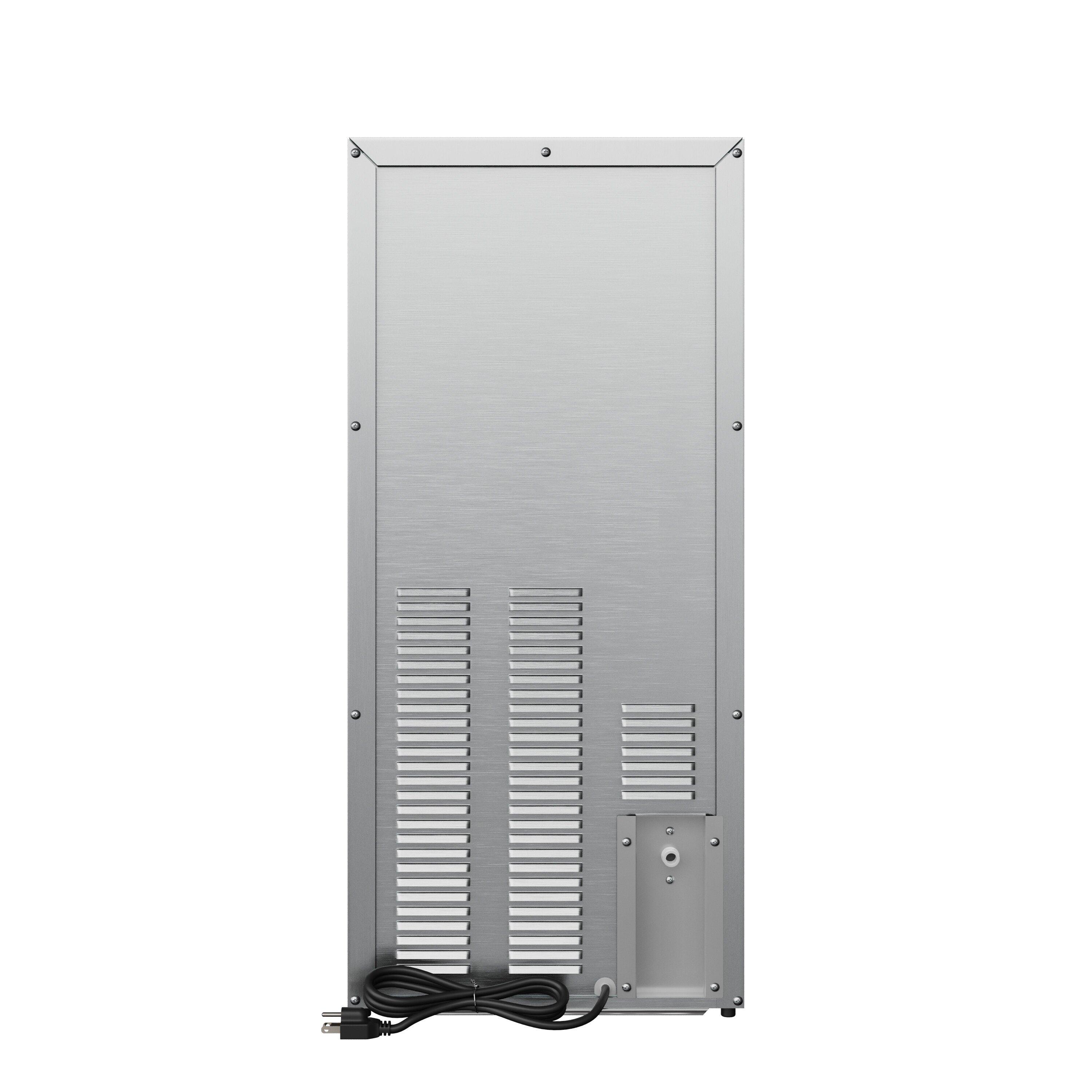 Edgestar Stainless Steel 33-1/2 in. 25 lb Ice Maker 