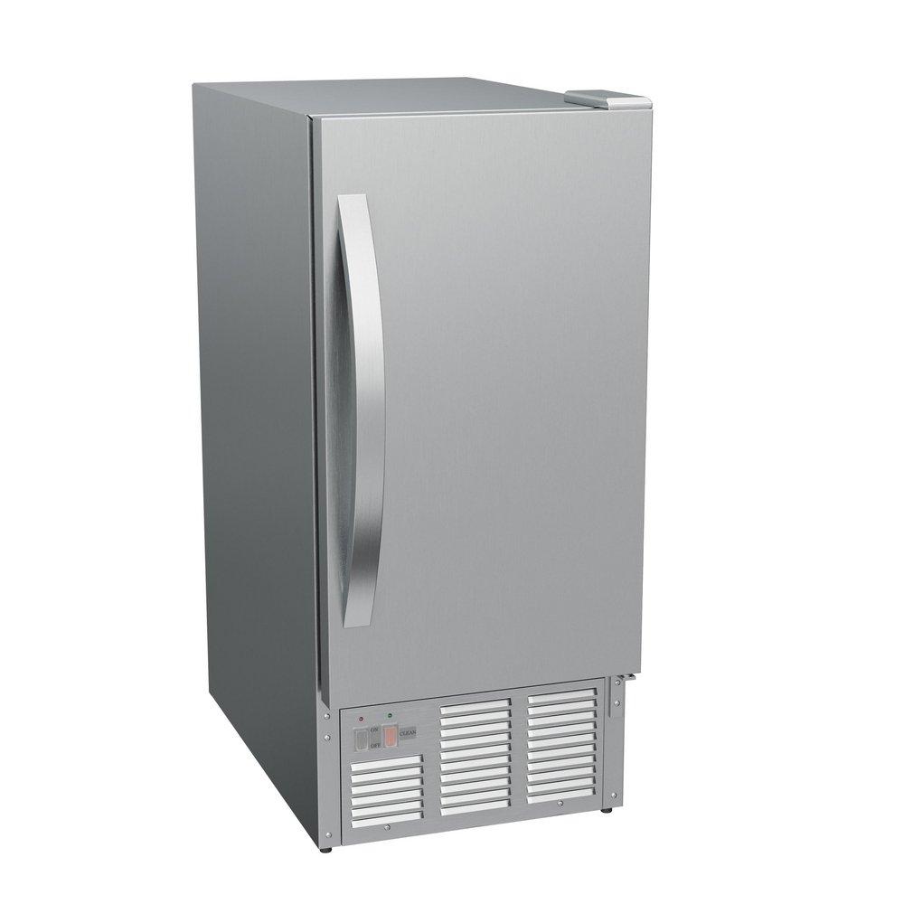 Edgestar Stainless Steel 33-1/2 in. 25 lb Ice Maker 