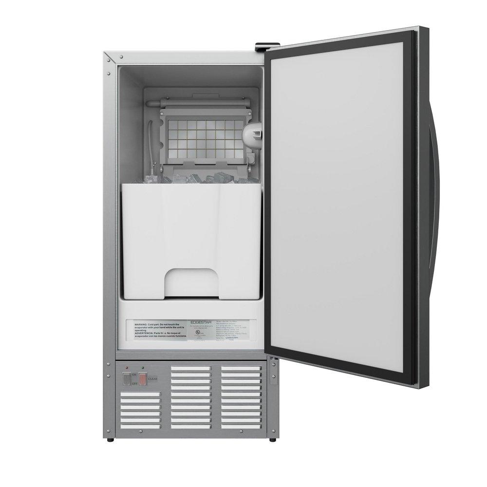 Edgestar Stainless Steel 33-1/2 in. 25 lb Ice Maker 