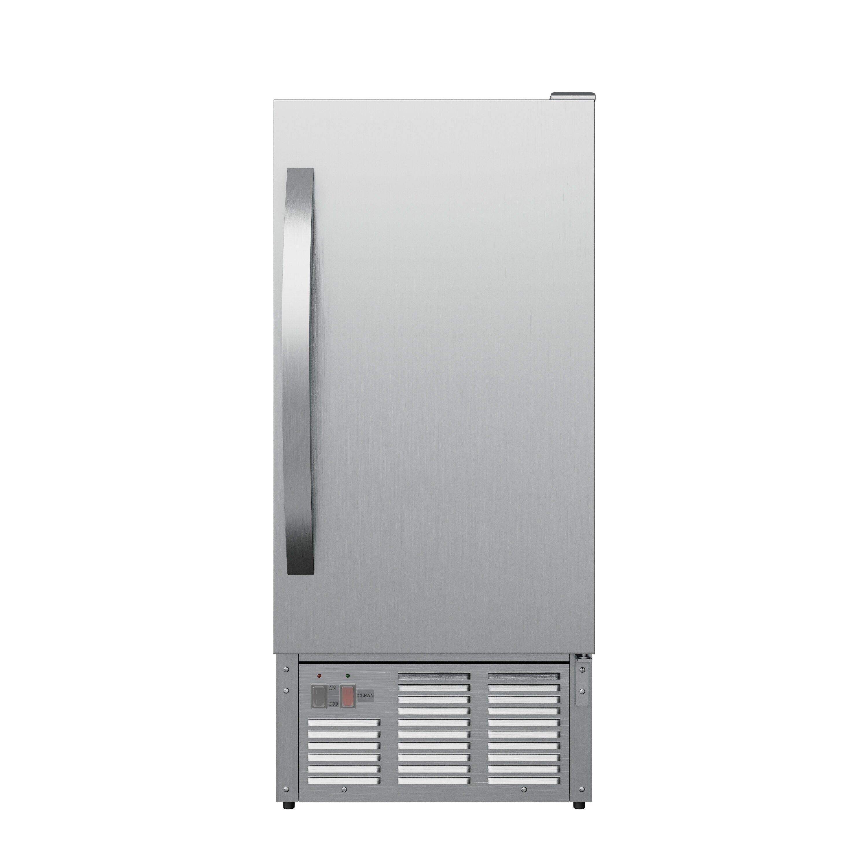 Edgestar Stainless Steel 33-1/2 in. 25 lb Ice Maker 