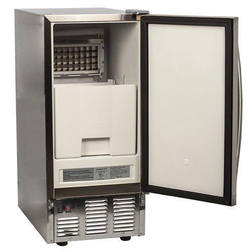 Edgestar Stainless Steel 33-1/2 in. 25 lb Ice Maker 