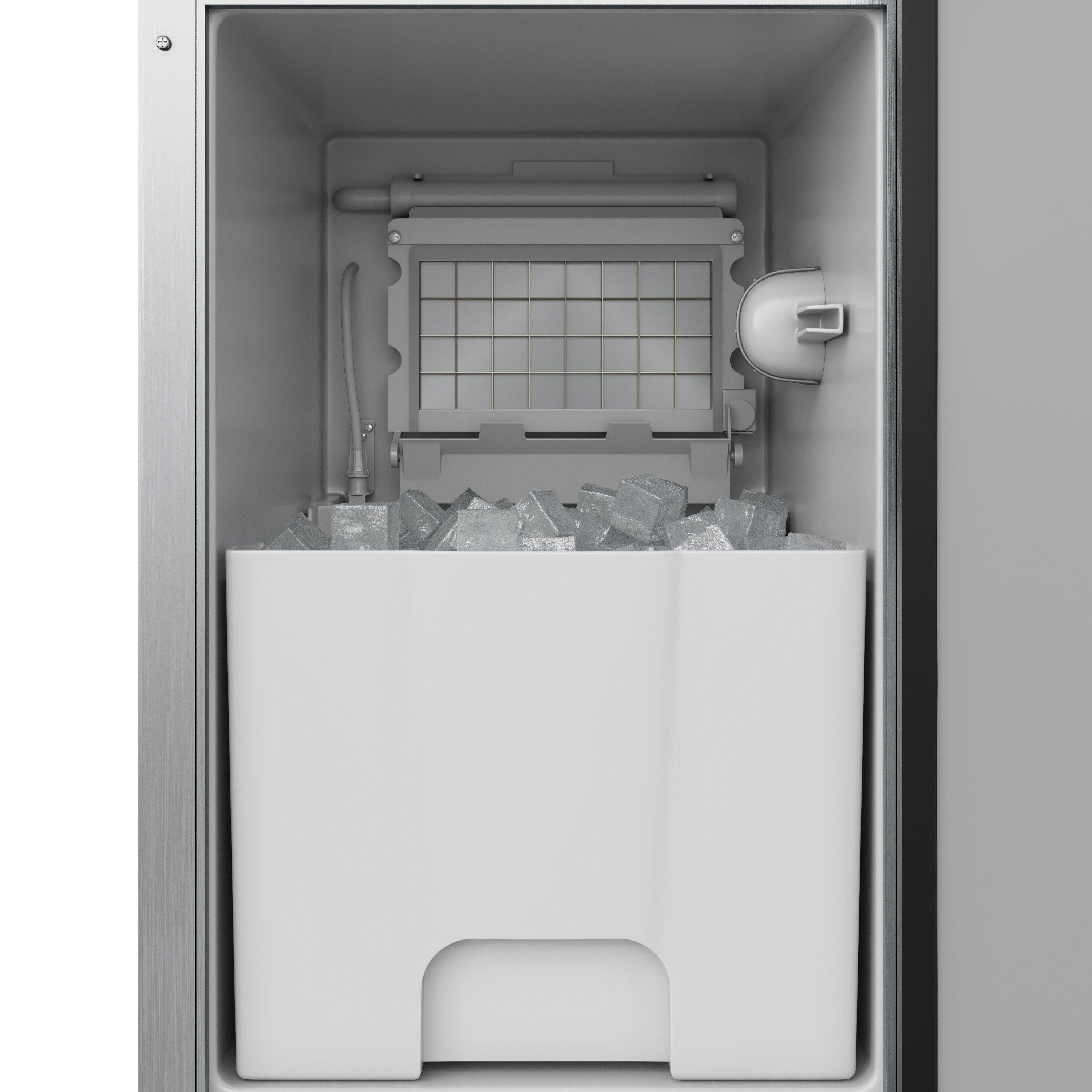 Edgestar Stainless Steel 33-1/2 in. 25 lb Ice Maker 