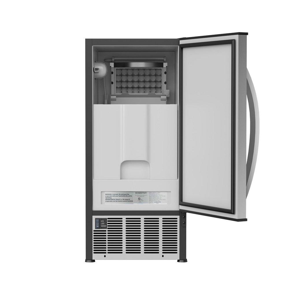 Edgestar Stainless Steel Built-in and Freestanding Ice Maker 