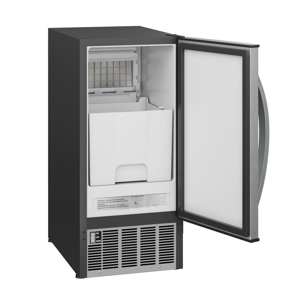 Edgestar Stainless Steel Built-in and Freestanding Ice Maker 
