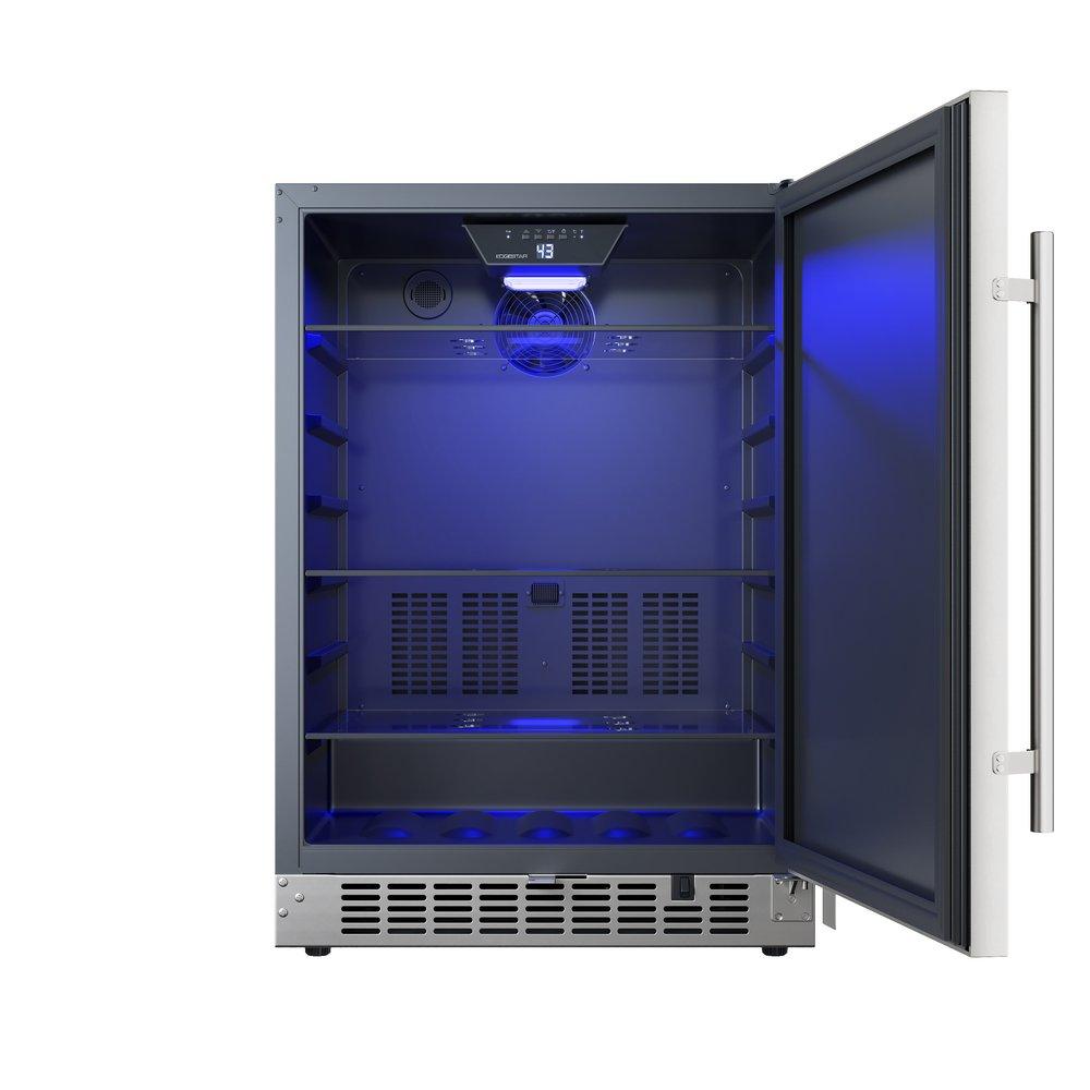 Edgestar Stainless Steel 23-7/16 in. 5.49 cu. ft. Beverage Cooler 