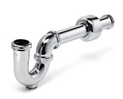 1-1/2 x 1-1/4 x 1-1/2 in. Cast Brass Adjustable P-Trap with Cleanout and Box Flange