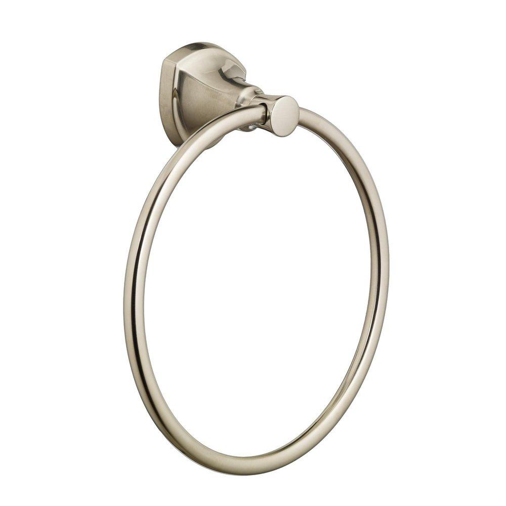 American Standard Satin Nickel Round Closed Towel Ring 