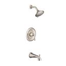 Single Handle Multi Function Bathtub & Shower Faucet in Brushed Nickel (Trim Only)