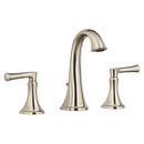 American Standard Brushed Nickel Two Handle Widespread Bathroom Sink Faucet with Metal Pop-Up Drain 