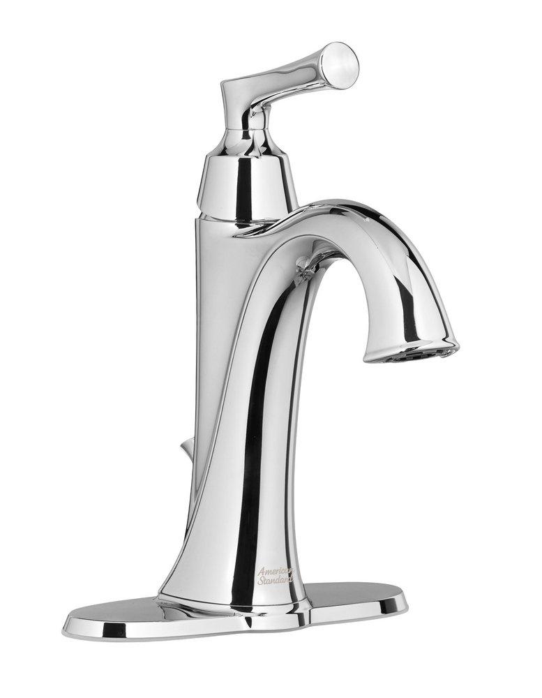 American Standard Polished Chrome Single Handle Monoblock Bathroom Sink Faucet 