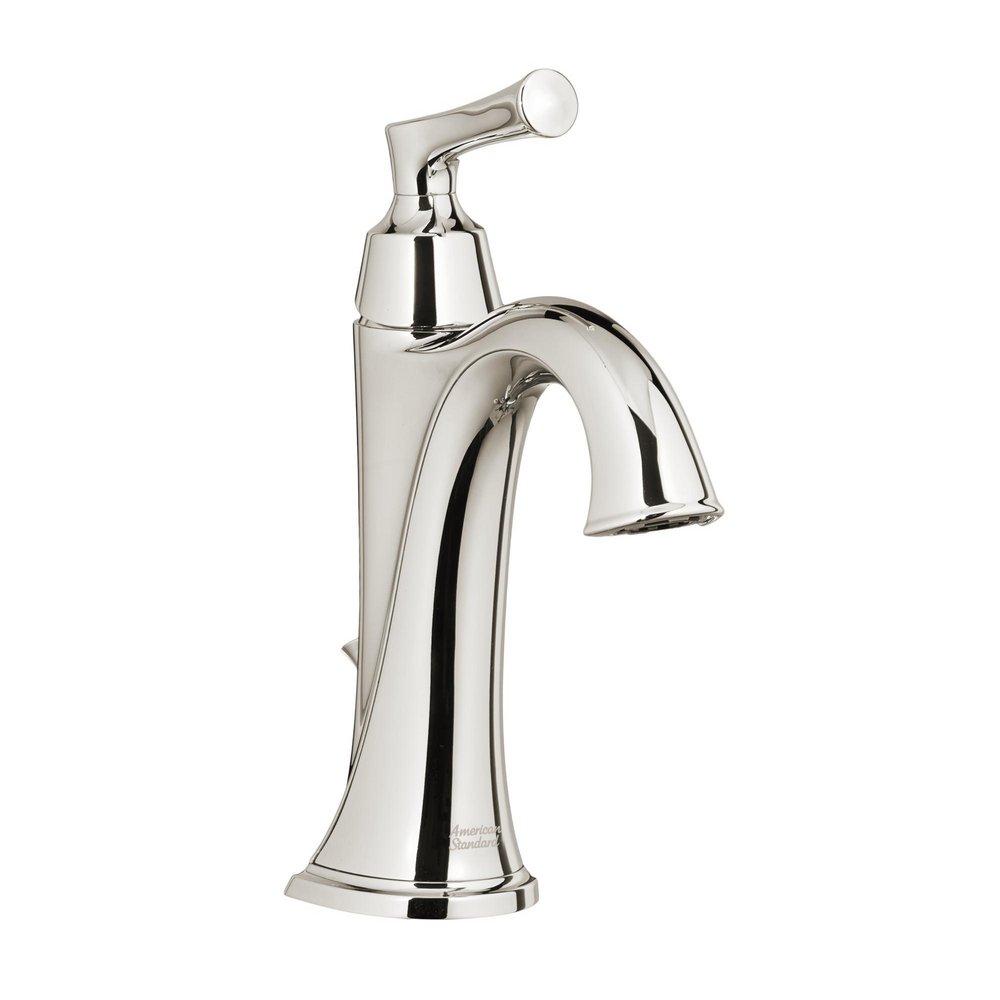 American Standard Polished Nickel PVD Single Handle Monoblock Bathroom Sink Faucet 