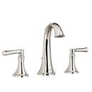 Two Handle Widespread Bathroom Sink Faucet in Polished Nickel PVD
