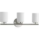 Progress Lighting Polished Nickel 100W 3-Light Medium E-26 Base Incandescent Bath Light 