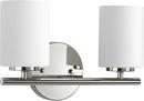 Progress Lighting Polished Nickel 2-Light Bath Light 