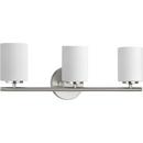 Progress Lighting Brushed Nickel 100W 3-Light Medium E-26 Base Incandescent Bath Light 