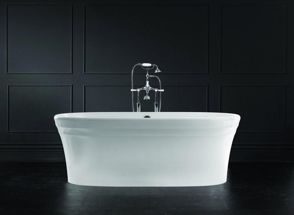 Victoria+Albert&reg; Englishcast White 67 x 31-1/2 in. Freestanding Bathtub with Center Drain 