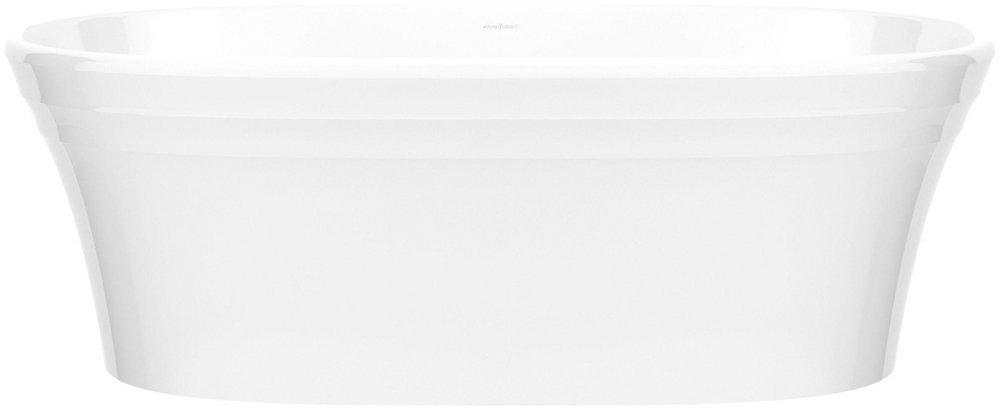 Victoria+Albert&reg; Quarrycast&trade; White 67 x 31-1/2 in. Freestanding Bathtub Center Drain 