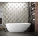 64-3/4 x 29-1/8 in. Freestanding Bathtub in Quarrycast White